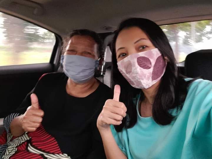 Saya bersama mama, pagi ini. Dokpri