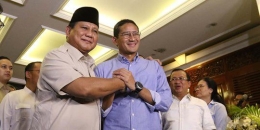 Prabowo-Sandiaga terima hasil putusan MK. 2019 Merdeka.com 