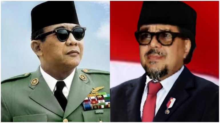 Presiden Soekarno dan Habib Rizieq Shihab. Foto diolah pribadi dari ussfeed.com