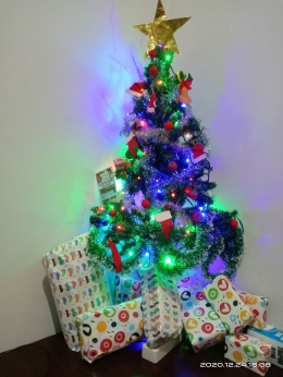 Pohon Natal kami (Sumber: Dokumentasi Penulis)
