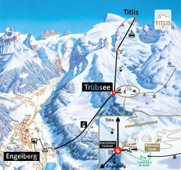 Peta menuju puncak Titlis. Sumber: www.snowexperience.ch / google map