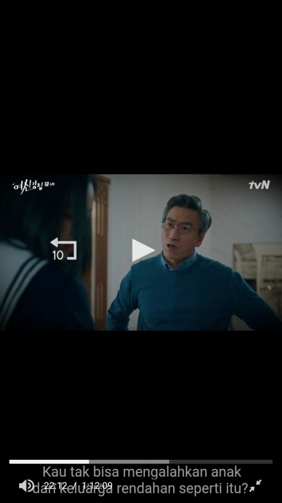 Tangkapan Layar Drama True Beauty Eps.6-Ayah Kang Soo Jin yang Memaki secara verbal setelah menampar anaknya (Dok.Pribadi)