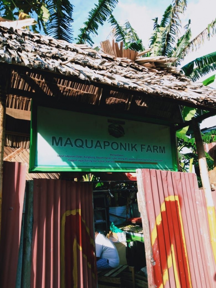 Gerbang Depan Maquaponik Farm