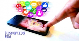 (Gambar 2) Media sosial menjadi salah satu bentuk nyata disruption benar-benar nyata.