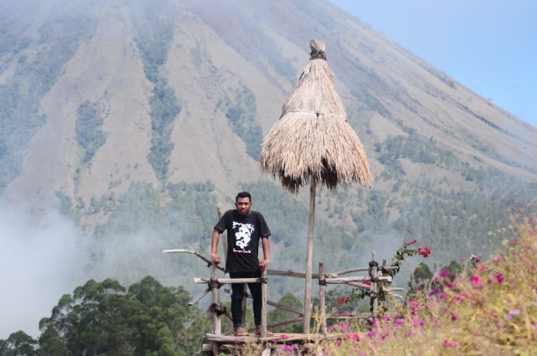 (Salah satu spot foto yang menarik di Manulalu. Dokpri, 2018)
