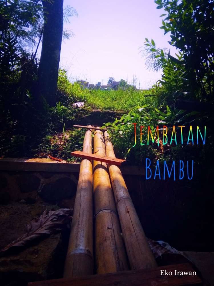 Jembatan bambu, dokpri Eko Irawan