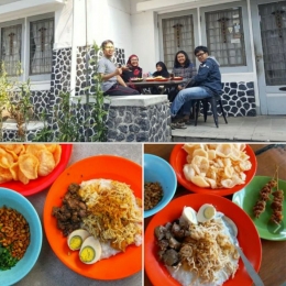 Liburan sekeluarga kulinernya di bubur ayam Mang Oyo Bandung yang maaakkknyuusss. (Dokpri)