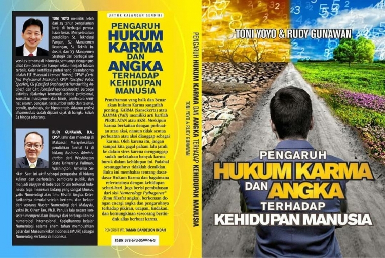 Foto Buku Pengaruh Hukum Karma dan Angka Terhadap Kehidupan Manusia (sumber: dokpri - instagram: numerology_rights)