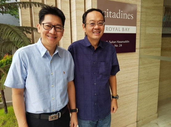 Foto Dr. Toni Yoyo dan Rudy Gunawan (sumber: dokpri - instagram: numerology_rights)