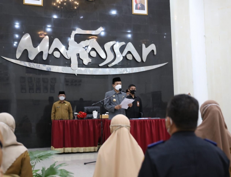 Pelantikan 30 ASN Oleh PJ Walikota Makassar Prof Rudy 
