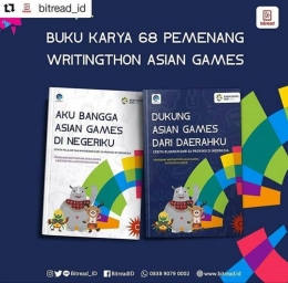 Buku Writingthon Asian Games | IG Bitread.id