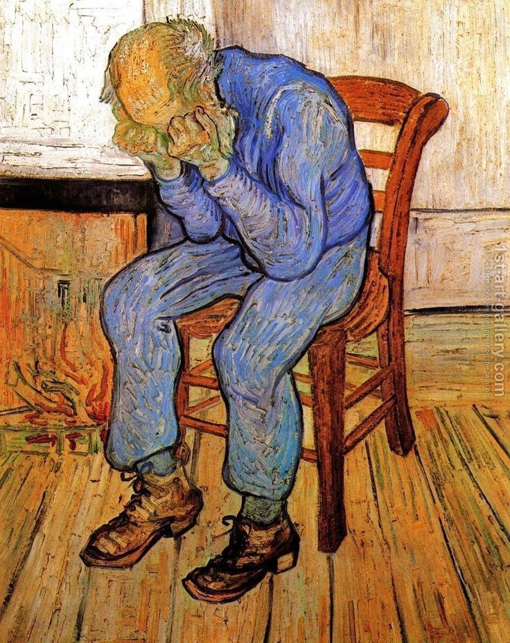 Old man in sorrow oleh Vincent van Gogh