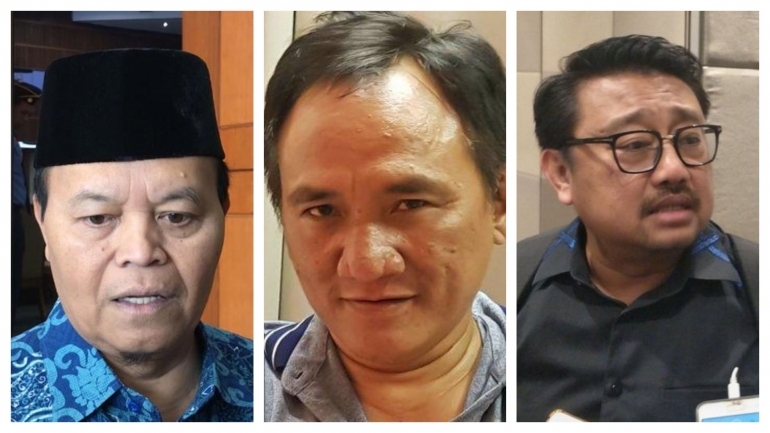 Hidayat Nur Wahid, Andi Arief, dan Rachland Nashidik | Gambar: Kolase/ Tribunnews