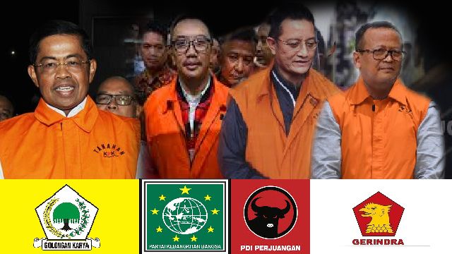 KPK Pantau Menteri dari PPP dan Nasdem setelah Golkar, PKB, PDIP dan Gerindra ditangkap KPK. Sumber foto : tribunnews.com