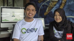  Dua Mahasiswa UI Pembuat Geevv (www.cnnindonesia.com)