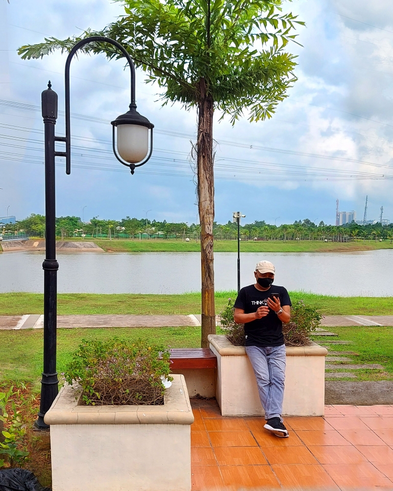 View di belakang kawasan Vanya Lakeside, Vanya Park, BSD Tangerang. (Dokpri)