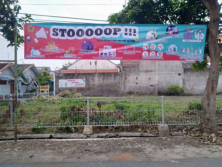 Dokumentasi banner dijalan utama | dokpri