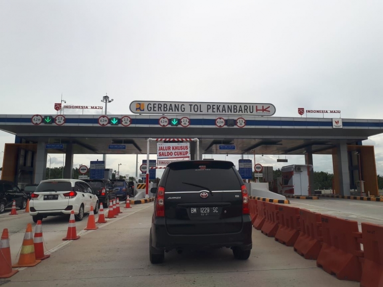 Penampakan Gerbang Tol Pekanbaru | Dokpri