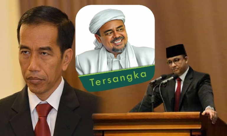 Presiden Jokowi (kiri) dan Gubernur Anies Baswedan (kanan). Sumber gambar : asumsi.co diolah pribadi