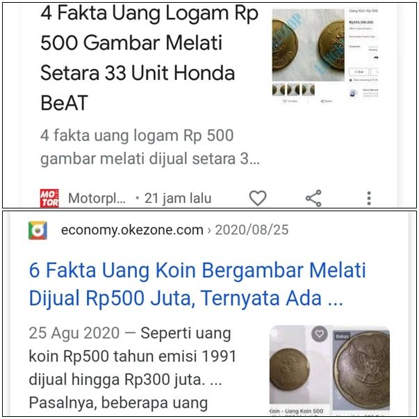 Tangkapan layar berita heboh (Diolah dari mesin pencari google)