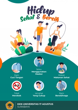 Poster Hidup Sehat dan Bersih (Dokpri)