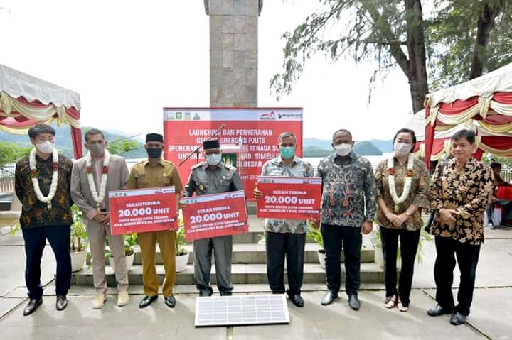 Launching dan Penyerahan secara Simbolis PJUTS untuk Aceh (Kota Sabang, Kabupaten Simeulue, dan Kabupaten Aceh Besar) di Taman Sabang Merauke - Kota Sabang, 5 Januari 2021 (Doc Humas Pemko Sabang)