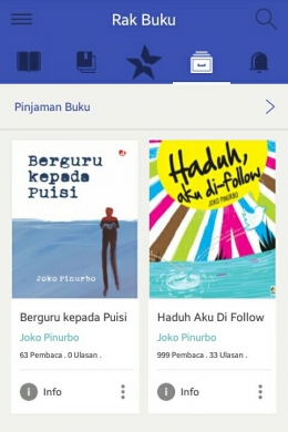 Buku yang berhasil dipinjam masuk ke rak buku - dokpri