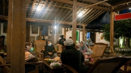 Suasana malam di Kopi Lumbung Mataram (Dokpri)