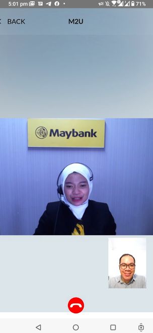 Proses verifikasi data lewat video call (Sumber: Pribadi)