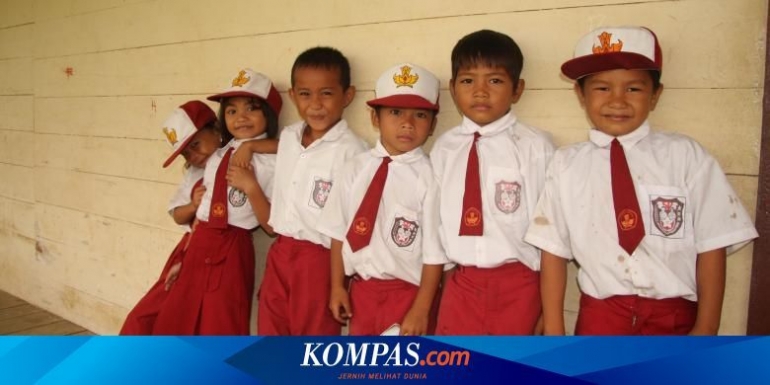 Ilustrasi anak dan sekolah (Kompas.com/M.Latief)
