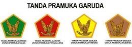 Tanda Pramuka Garuda, termasuk Pramuka Penegak Garuda yang berwarna kuning. (Foto: Koleksi Kwarnas)