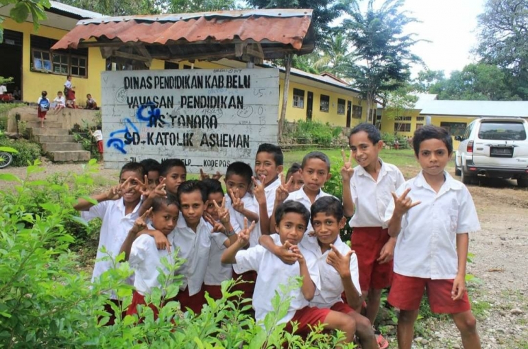 foto.dok.Anak SDK Asueman/Daerah Terpencil Kabupaten Belu