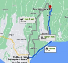 Google Maps Padang Galak- Penglipuran