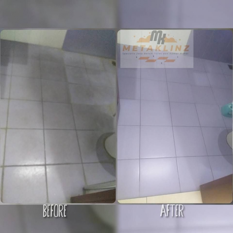 Salah satu hasil jasa membersihkan kamar mandi pelanggan lain dari Metaklinz. Sumber: https://jasa-bersih-kamar-mandi-meta-klinz.business.site
