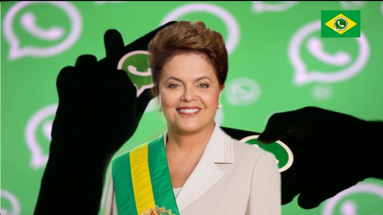 Presiden Wanita Pertama Brazil, Dilma Roussef dimakzulkan oleh senjata politik (WhatsApp). Foto : Latin America News/Anna Dobbie