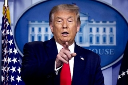 Donald Trump, Presiden Amerika Serikat yang dua kali dimakzulkan oleh DPR AS (kompas.com)