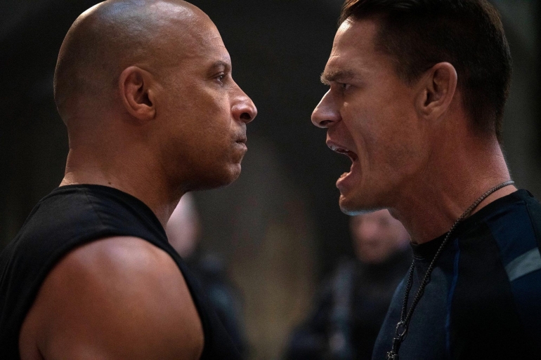 Menantikan duel duo Toretto di Fast & Furious 9. Gambar: Giles Keyte/UNIVERSAL via Ew.com