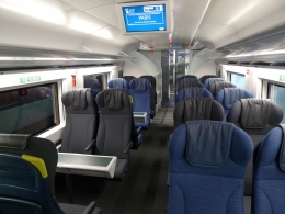 Cabin Eurostar- 2nd Class. Sumber: www.seat61.com