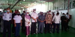 Rombongan Gubernur Aceh Nova Iriansyah di atas kapal ferry KMP Aceh Hebat 1(doc Pribadi/Istimewa)