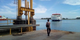 Kapal Ferry KMP Aceh Hebat 1 di Pelabuhan Ulee Lheue Banda Aceh (doc Pribadi/Istimewa)