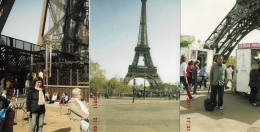 Berfoto dikaki menara Eiffel di Paris (dok pribadi)