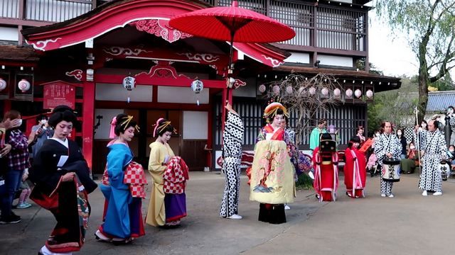 Komposisi rombongan Oiran-dochuu (Dokumentasi pribadi)