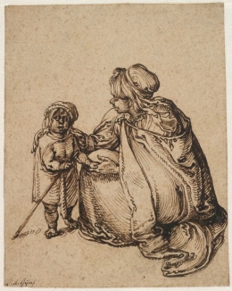 acques de Gheyn II, A Roma Woman with a Child, Harvard art museum Photo President and Fellows of Harvard College. Photo President and Fellows
