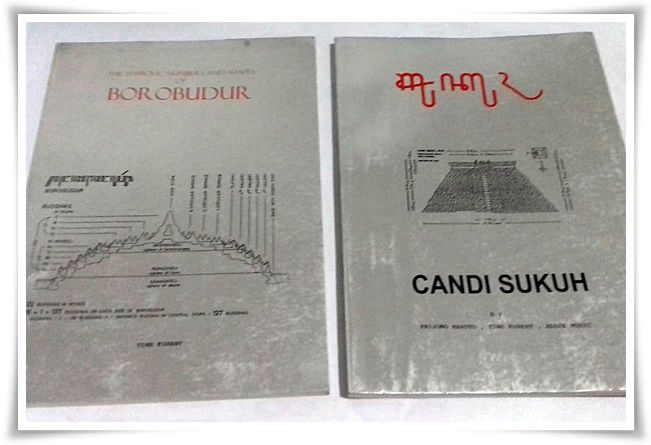 Dua buku tentang candi hadiah dari Ibu Mona Lohanda (Dokpri)