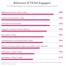 perilaku TikTok user berdasarkan engagement-nya, from TikTok Engagers 