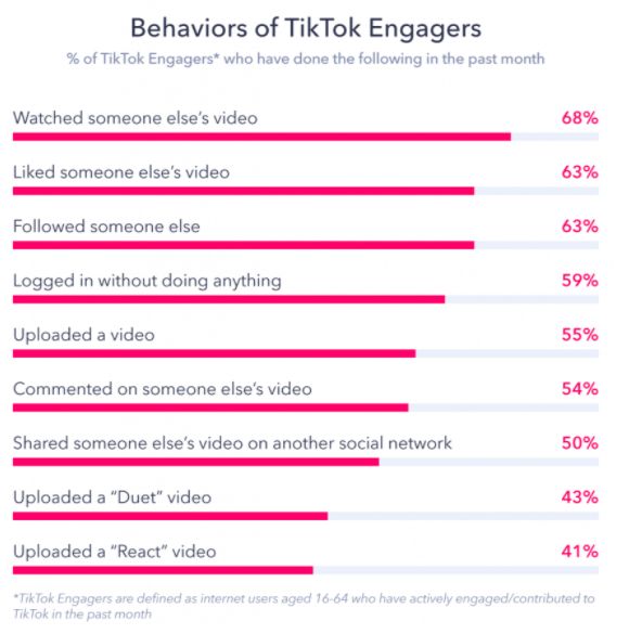 perilaku TikTok user berdasarkan engagement-nya, from TikTok Engagers 