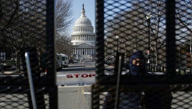 Pengamanan Gedung Capitol di Washington DC. (Foto: Reuters)