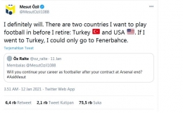Mesut Ozil Memberikan Jawaban Atas Pertanyaan Penggemar