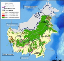 peta deforestasi kalimantan - umkmkalbar.id
