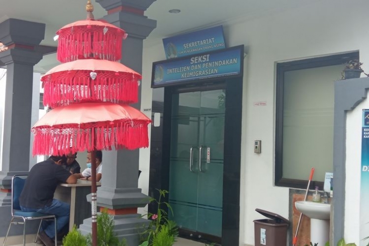Kantor Seksi Intelejen dan Penindakan Keimigrasian di Kantor Imigrasi Denpasar, Jalan Panjaitan, Denpasar. (Kompas.com/ Imam Rosidin)